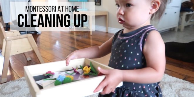 MONTESSORI AT HOME: Cleaning Up iscover simple, practical tips for helping children learn how to clean up after themselves at home during their play.