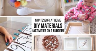 MONTESSORI AT HOME: DIY Montessori Materials (on a Budget!) Discover how to make your own Montessori materials (plus several fun Montessori-inspired activities!) without breaking the bank.