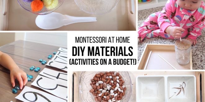 MONTESSORI AT HOME: DIY Montessori Materials (on a Budget!) Discover how to make your own Montessori materials (plus several fun Montessori-inspired activities!) without breaking the bank.