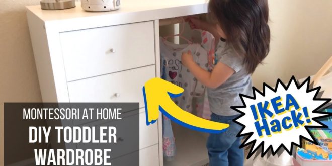 MONTESSORI AT HOME: DIY Montessori Wardrobe for Toddlers Follow this quick and easy "IKEA hack" tutorial for making your own Montessori-inspired wardrobe for your toddler.