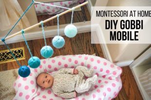 MONTESSORI AT HOME: DIY Gobbi Mobile Follow this easy, step-by-step tutorial to create your own Montessori Gobbi Mobile for use with babies ages 7 to 10 weeks old