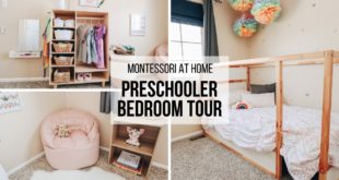 MONTESSORI AT HOME: Montessori Preschool Bedroom Tour