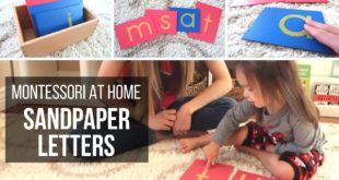 MONTESSORI AT HOME: Sandpaper Letters Learn how to use Montessori sandpaper letters with a three period lesson to teach the sounds of the letters of the alphabet to your child.
