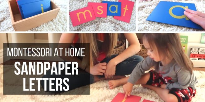 MONTESSORI AT HOME: Sandpaper Letters Learn how to use Montessori sandpaper letters with a three period lesson to teach the sounds of the letters of the alphabet to your child.