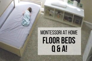 MONTESSORI AT HOME: Your Floor Bed Questions ANSWERED! Learn the answers to the most commonly asked questions about using a floor bed for your Montessori child, including tips for safety, how to respond when your child gets out of bed or tries to leave the room, and helping your baby learn to fall asleep independently